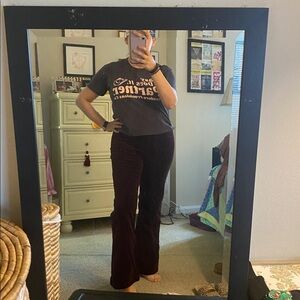 GAP High Rise 70s Flare Pants in Rich purple